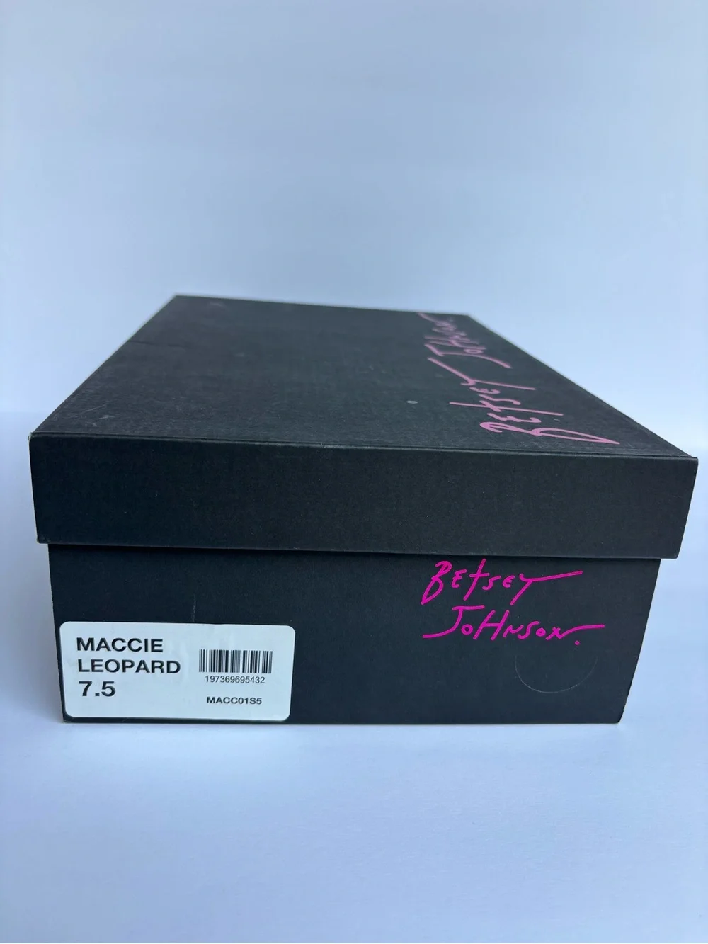 Betsey Johnson Leopard Pearl-Trim Block Heel - Brown/Black - Picture 6 of 8